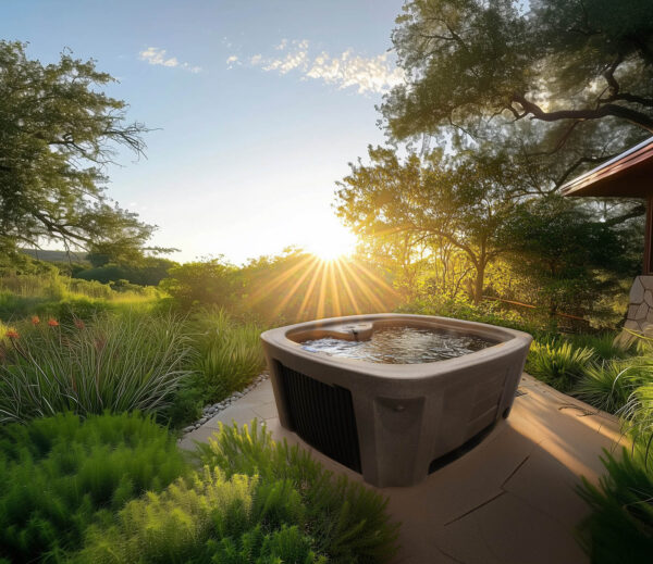 Arise 5-Person Mocha Open 45 Jet Plug and Play, 110V/220V Convertible Hot Tub, Real Stainless Heater, Ozone, Waterfall and Upgraded Lighting - Image 3