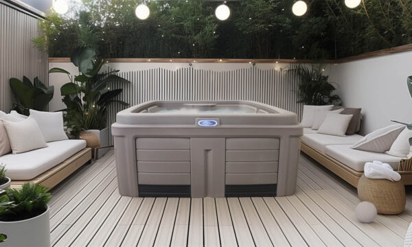 Origin 5-Person Lounger 30 Jet Plug and Play, 110V/220V Convertible Hot Tub, Real Stainless Heater, Ozone, Waterfall and Upgraded Lighting - Image 3