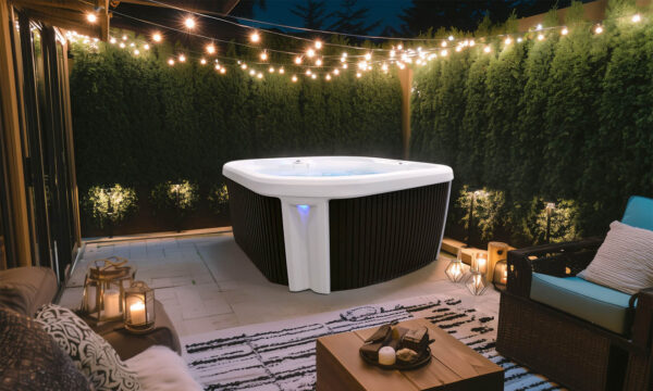 Spark 7-Person White Open 35 Jet Plug and Play, 110V/220V Convertible Hot Tub, Real Stainless Heater, Ozone, Waterfall and Upgraded Lighting - Image 2