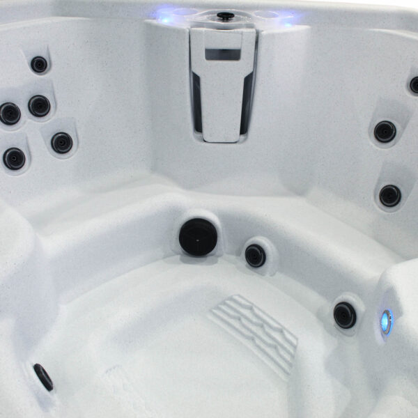 Spark 7-Person White Open 35 Jet Plug and Play, 110V/220V Convertible Hot Tub, Real Stainless Heater, Ozone, Waterfall and Upgraded Lighting - Image 5