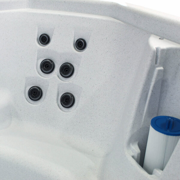 Spark 7-Person White Open 35 Jet Plug and Play, 110V/220V Convertible Hot Tub, Real Stainless Heater, Ozone, Waterfall and Upgraded Lighting - Image 6